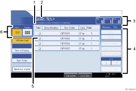 Illustration num&eacute;rot&eacute;e du panneau de commande