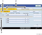Illustration num&eacute;rot&eacute;e du panneau de commande