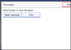 Illustration de l'&eacute;cran du panneau de commande