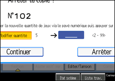Illustration de l'&eacute;cran du panneau de commande