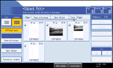 Illustration de l'&eacute;cran du panneau de commande