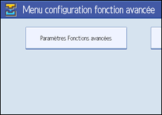 Illustration de l'&eacute;cran du panneau de commande