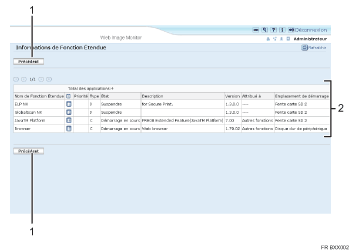 Illustration de l'&eacute;cran du navigateur Web, l&eacute;gende num&eacute;rot&eacute;e