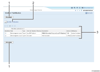 Illustration de l'&eacute;cran du navigateur Web, l&eacute;gende num&eacute;rot&eacute;e