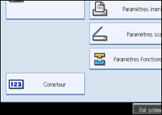 Illustration de l'&eacute;cran du panneau de commande
