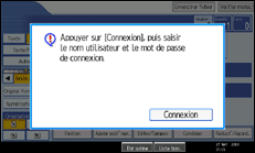 Illustration de l'&eacute;cran du panneau de commande