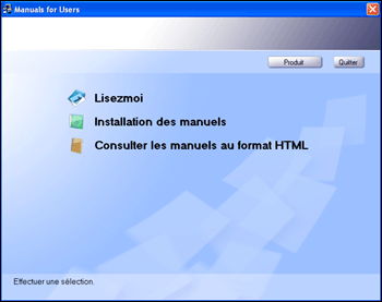 Illustration de l'&eacute;cran d'installation