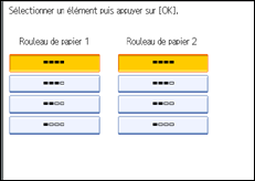 Illustration de l'&eacute;cran du panneau de commande