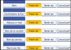 Illustration de l'écran du panneau de commande