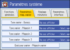 Illustration de l'&eacute;cran du panneau de commande