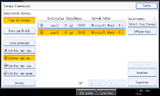 Illustration de l'&eacute;cran du panneau de commande