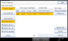 Illustration de l'&eacute;cran du panneau de commande