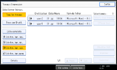 Illustration de l'&eacute;cran du panneau de commande