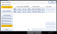 Illustration de l'&eacute;cran du panneau de commande