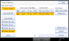 Illustration de l'&eacute;cran du panneau de commande