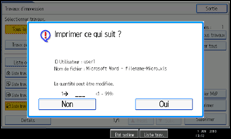 Illustration de l'&eacute;cran du panneau de commande