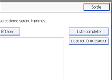 Illustration de l'&eacute;cran du panneau de commande