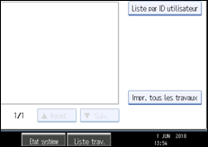 Illustration de l'&eacute;cran du panneau de commande