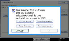 Illustration de l'&eacute;cran du panneau de commande