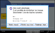 Illustration de l'écran du panneau de commande