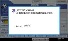 Illustration de l'&eacute;cran du panneau de commande