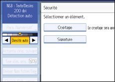 Illustration de l'&eacute;cran du panneau de commande