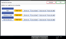 Illustration de l'&eacute;cran du panneau de commande
