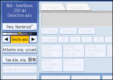 Illustration de l'&eacute;cran du panneau de commande