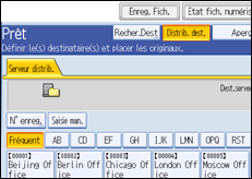 Illustration de l'&eacute;cran du panneau de commande