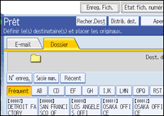 Illustration de l'&eacute;cran du panneau de commande