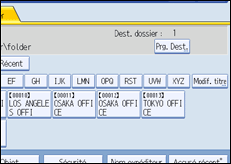 Illustration de l'&eacute;cran du panneau de commande
