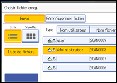 Illustration de l'&eacute;cran du panneau de commande