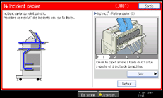 Illustration de l'&eacute;cran du panneau de commande