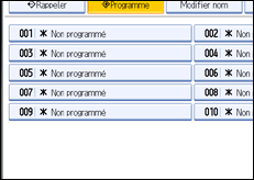 Illustration de l'écran du panneau de commande.