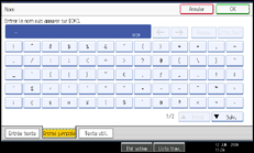 Illustration de l'&eacute;cran du panneau de commande.