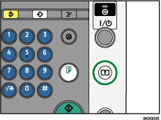 Illustration de la touche Connexion/D&eacute;connexion