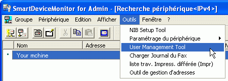 Illustration de l'&eacute;cran de l'application 
