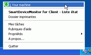 Illustration de l'écran de l'application 