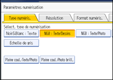 Illustration de l'&eacute;cran du panneau de commande