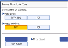 Illustration de l'&eacute;cran du panneau de commande