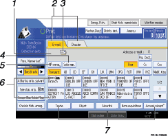 Illustration avec l&eacute;gende num&eacute;rot&eacute;e du panneau de commande