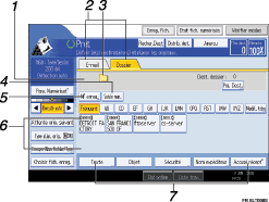 Illustration avec l&eacute;gende num&eacute;rot&eacute;e du panneau de commande