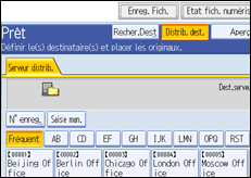 Illustration de l'&eacute;cran du panneau de commande