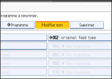 Illustration de l'&eacute;cran du panneau de commande