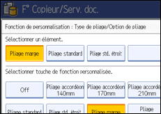 Illustration de l'écran du panneau de commande