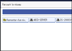 Illustration de l'écran du panneau de commande