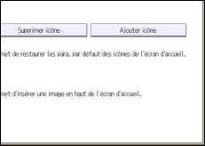 Illustration de l'écran du panneau de commande