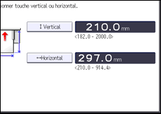Illustration de l'écran du panneau de commande