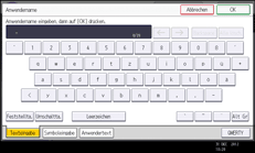 Illustration de l'écran du panneau de commande