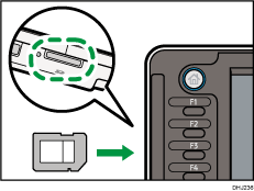 Illustration du logement pour supports